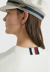 Tommy Hilfiger INTARSIA CREW NECK  Jumper ecru ИНТАРСИЯ КРУГЛЫЙ ВЫРЕЗ Джемперы экрю