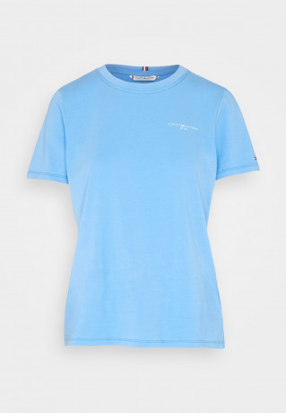 Tommy Hilfiger Basic T-shirt Hydrangea Blue Базовая фуболка гортензия синяя
