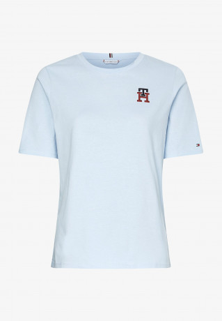 Tommy Hilfiger MONOGRAM Print T-shirt breezy blue MONOGRAM Футболка с принтом свежий синий