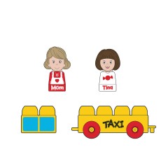 Tutor Blocks Meine ersten Magnetbausteine Taxi Мои первые магнитные конструкторы Такси