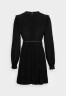 Tommy Hilfiger MOSS SOLID SHORT DRESS  Cocktail dress / Party dress black MOSS SOLID SHORT DRESS Коктейльное платье / Праздничное платье черный