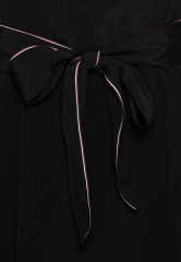 Tommy Hilfiger MOSS SOLID SHORT DRESS  Cocktail dress / Party dress black MOSS SOLID SHORT DRESS Коктейльное платье / Праздничное платье черный