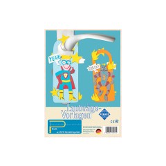 Pebaro Laubsagevorlage Turschild Held Лепной дверной знак Герой