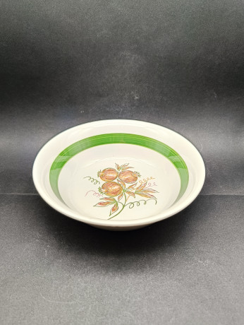 Тарелки сервировочные винтажные Wilhelmsburger "Гранат", 2 шт., фарфор, 20 и 17.5 см, Германия, 1960-70гг.