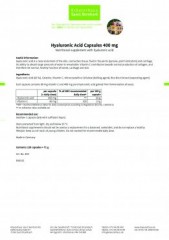 Krauterhaus Sanct Bernhardt Hyaluronic Acid Capsules 400 mg, Гиалуроновая кислота 120 капсул