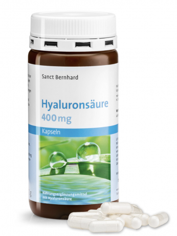 Krauterhaus Sanct Bernhardt Hyaluronic Acid Capsules 400 mg, Гиалуроновая кислота  120 капсул
