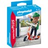 PLAYMOBIL 2er Set: 70674 Geschenkset E-Bike-Werkstatt + 70873 Hipster mit E-Roller Набор из 2 предметов: 70674 Подарочный набор для мастерской электровелосипеда + 70873 Хипстер с электросамокатом