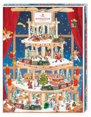 Niederegger Adventskalender Pyramide 300g, Адвент-календарь 2025 &quot;Пирамида&quot;, 24 сладких сюрприза, 40см х 30см, 300 грамм