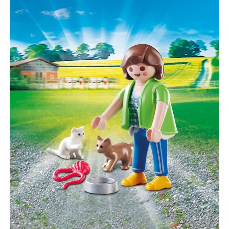 PLAYMOBIL PLAYMOBIL 70562 Frau mit Katzenbabys PLAYMOBIL 70562 Женщина с котятами