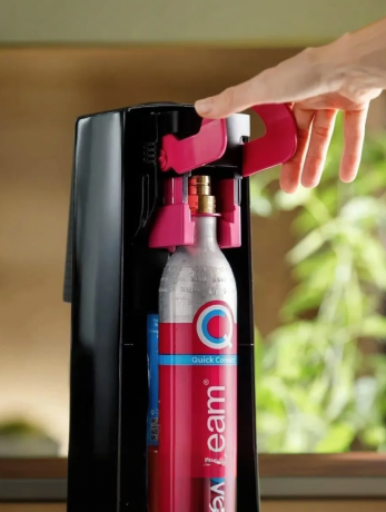 SodaStream Wassersprudler Crystal 3.0, schwarz, Газировщик воды, сифон для приготовления газированной воды дома, стеклянный графин, черный