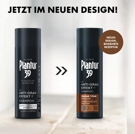 Shampoo Anti-Grau Effekt, Warme Tone, Шампунь Plantur 39 против седины теплых оттенков, 200мл