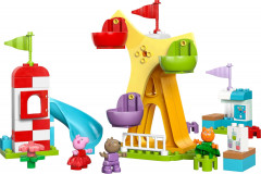 LEGO DUPLO 10453 Свинка Пеппа Конструктор Ярмарка с Колесом обозрения, 53 детали, 3 фигурки, от 2 лет
