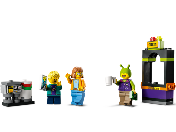 Lego LKW mit Weltraumkarussell Грузовик с космической каруселью