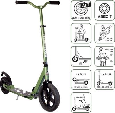 SIX DEGREES Aluminium Scooter All Terrain Алюминиевый скутер All Terrain