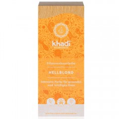 Khadi Naturkosmetik Pflanzenhaarfarben Hellblond 100g  Травяная краска для волос Светло-русый 100г