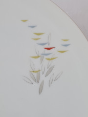 Тарелки винтажные Thomas с цветными мазками, фарфор, 3 шт., Германия, 1960-70гг.