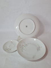 Тарелки винтажные Thomas с цветными мазками, фарфор, 3 шт., Германия, 1960-70гг.