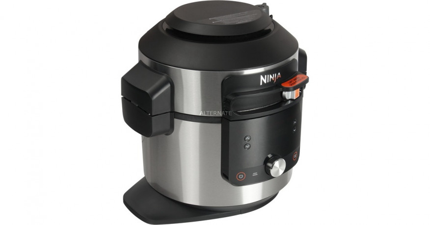 Nutri Ninja Nutri Ninja Multikocher Foodi MAX 12-in-1 edelstahl/schwarz, 1.760 Watt edelstahl/schwarz Мультиварка Nutri Ninja Foodi MAX 12-в-1 нержавеющая сталь/черный, 1760 Вт
