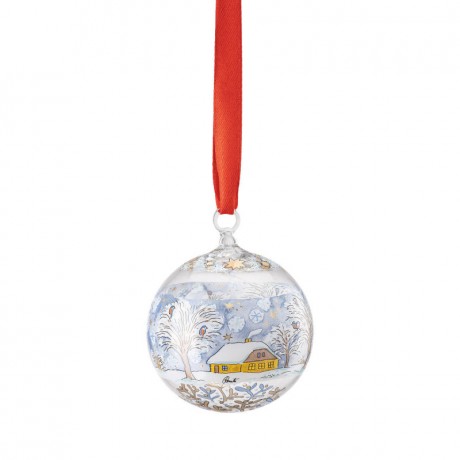 Hutschenreuther Hutschenreuther Jahresartikel Weihnachten 2022 Glaskugel 'Weihnachtsabend' d: 6 cm Ежегодная статья Hutschenreuther Рождество 2022 стеклянный шар "Сочельник" d: 6 см