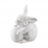 Hutschenreuther Hutschenreuther Hasenfiguren Hase mit Ei - weiss 14 cm Hutschenreuther фигурки кроликов кролик с яйцом - белый 14 см