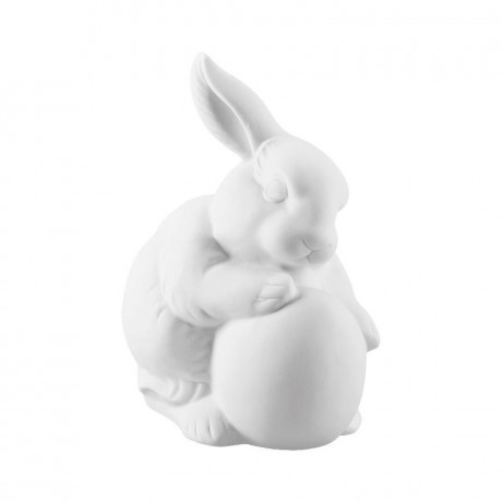Hutschenreuther Hutschenreuther Hasenfiguren Hase mit Ei - weiss 14 cm Hutschenreuther фигурки кроликов кролик с яйцом - белый 14 см