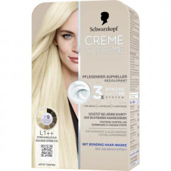 Schwarzkopf Creme Supreme Pflegender Aufheller L1++ Extrem Aufheller Plus, 1 St., Schwarzkopf Creme Supreme ухаживающий осветлитель для волос L1++ Экстремальное осветление Plus с эффектом против желтизны, 1 шт.