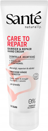 SANTE Care to Repair Handcreme, 75 ml, Санте Восстанавливающий крем для рук Care to Repair, 75 мл