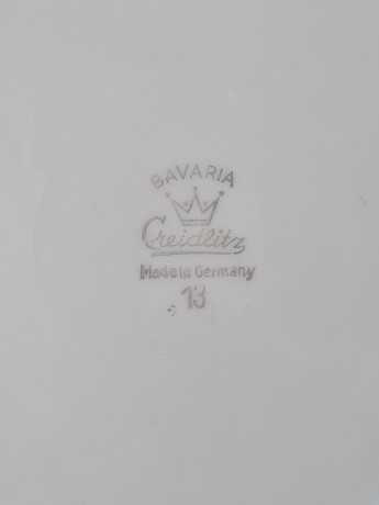 Чайное трио винтажное Creidlitz Bavaria с пастельным цветочным декором, фарфор, Германия, 1960-70гг.