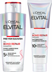 L'Oreal Paris Elvital Bond Repair Vorteilsset, 2 Produkte, gesamt 350 ml, Набор восстанавливающего ухода с лимонной кислотой для повреждённых волос, шампунь и кондиционер, 2 средства, общий объём 350 мл