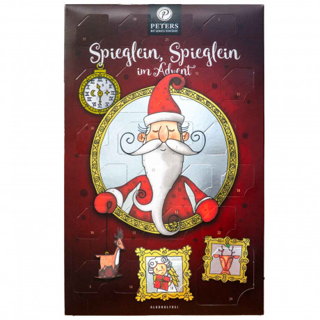 Peters Adventskalender 2026 'Spieglein, Spieglein im Advent', Безалкогольный адвент-календарь 2026 Peters Spieglein, Spieglein im Advent, конфеты и фигурки, 150 г