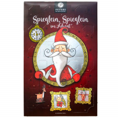 Peters Adventskalender 2026 'Spieglein, Spieglein im Advent', Безалкогольный адвент-календарь 2026 Peters Spieglein, Spieglein im Advent, конфеты и фигурки, 150 г
