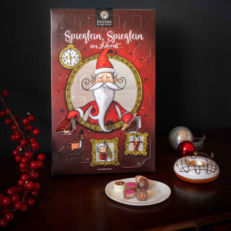 Peters Adventskalender 2026 'Spieglein, Spieglein im Advent', Безалкогольный адвент-календарь 2026 Peters Spieglein, Spieglein im Advent, конфеты и фигурки, 150 г