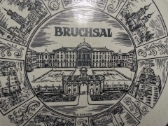 Goebel Oeslauer Manufaktur Bavaria, Мануфактура Гебель Коллекционная фарфоровая тарелка &quot;Брухзаль&quot; 32см