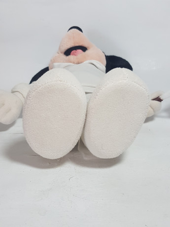 Игрушка мягкая винтажная Mickey Maus с теннисной ракеткой в белом костюме, 31 см, Германия, 1980-90гг.