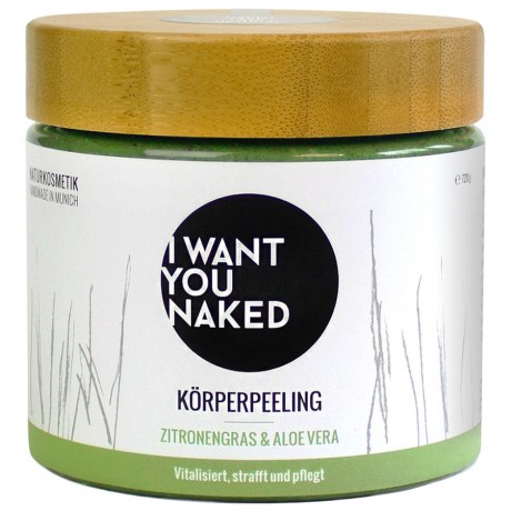 I WANT YOU NAKED Korperpeeling Zitronengras & Aloe Vera Korperpeeling Korperpeeling, 720 g