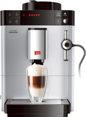 Melitta Melitta Kaffeevollautomat Passione One Touch F53/1-101, silber, Tassengenau frisch gemahlen, Service-Taste fur Entkalkung  Reinigung  Полностью автоматическая кофемашина Melitta Passione One Touch F53/1-101, серебристая, свежемолотый до чашки, сер