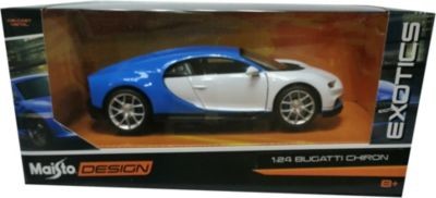 Maisto Modellauto Bugatti Chiron (weiss-blau Модель автомобиля Bugatti Chiron (бело-голубой