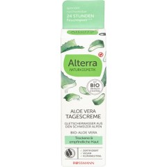Alterra Tagescreme Bio-Aloe Vera и Gletscherwasser Дневной крем для лица с Алоэ Вера и Ледниковой водой  50 г