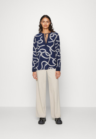 Tommy Hilfiger ROPE BLOUSE Long sleeved top coastal/carbon navy ROPE BLOUSE Топ с длинными рукавами прибрежный / углеродный флот