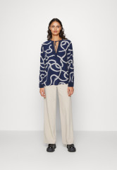 Tommy Hilfiger ROPE BLOUSE Long sleeved top coastal/carbon navy ROPE BLOUSE Топ с длинными рукавами прибрежный / углеродный флот