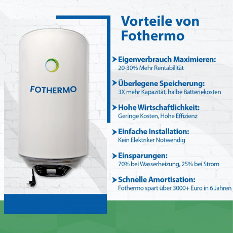 EPP.Solar EPP.Solar Wasserkocher Fothermo 30 L Photovoltaik Hybrid Wasser Boiler – Warmwasserspeicher, 30L EPP.Солнечный чайник Fothermo 30 л фотоэлектрический гибридный водонагреватель бак для горячей воды, 30 л