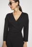Tommy Hilfiger WRAP DRESS Day dress black ПЛАТЬЕ С ЗАПАХОМ Повседневное платье черный