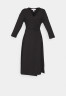 Tommy Hilfiger WRAP DRESS Day dress black ПЛАТЬЕ С ЗАПАХОМ Повседневное платье черный