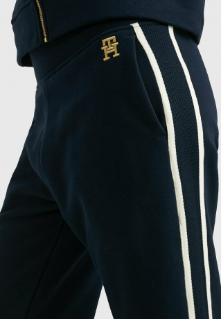 Tommy Hilfiger TAPE HIGH RISE JOGGERS Tracksuit bottoms desert sky ДЖОГГЕРЫ С ВЫСОКОЙ ПОСАДКОЙ TAPE Спортивные брюки небо пустыни