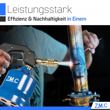 ZMC Gaskocher Gasbrenner Bunsenbrenner Lotlampe Gasanzunder Lotpistole, (2,2 kW Temperatur von bis zu 1200 ° C), Lotbrenner Kohleanzunder Flammspritzpistole Grillanzunder Газовая плита ZMC, газовая горелка, горелка Бунзена, паяльная лампа, газовая зажига
