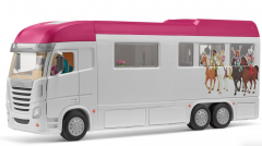 Schleich Horse Club 42619, Игровой набор-конструктор Конный дом на колесах 42619, большой коневоз с лошадьми и фигурками, 227 деталей, для детей 5-12 лет