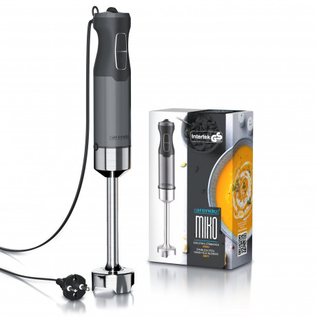 Arendo Arendo Stabmixer, 1000 W, Edelstahl Purierstab, Handmixer mit stufenloser Regelung, grau  Ручной блендер Arendo, 1000 Вт, очищающий стержень из нержавеющей стали, ручной миксер с бесступенчатой ??регулировкой, серый