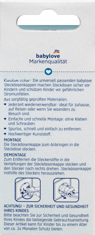 babylove Steckdosenkappe, 6 St Крышки для розеток против контакта с детьми, 6 шт