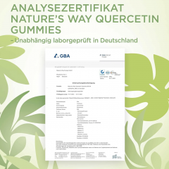 Nature's Way Quercetin Zink Gummibarchen 60st, Жевательные мармеладки  с кверцетином и цинком для укрепления иммунитета со вкусом лимона из цветков японского лимонника, вегетарианские, 60 штук