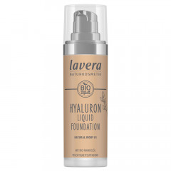 LAVERA HYALURON LIQUID FOUNDATION Natural Ivory 01, 30 ml, Лавера Жидкий тональный крем увлажняющий с гиалуроновой кислотой, оттенок Natural Ivory 01, био-миндальное масло, 30 мл
